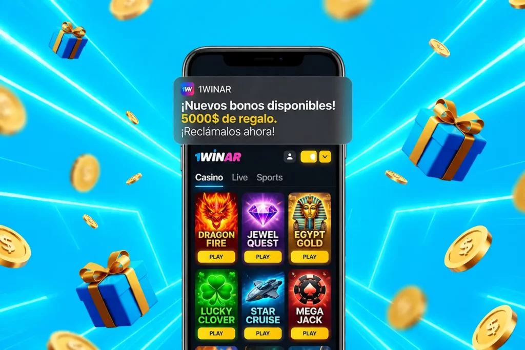 Phone receiving a notification 