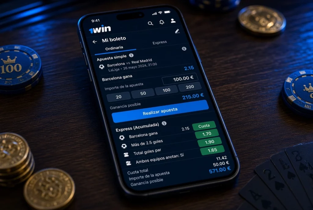 Teléfono con apuesta simple